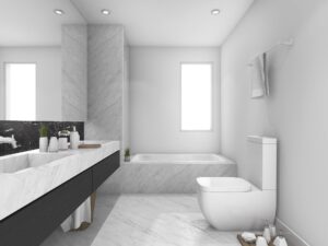 3d-rendering-white-and-black-marble-toilet-and-bat